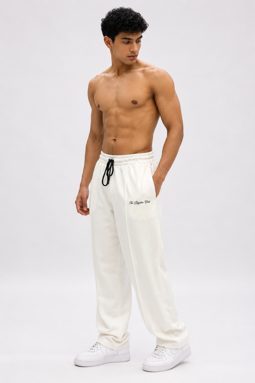 PREMIUM OFF-WHITE BAGGY TROUSER