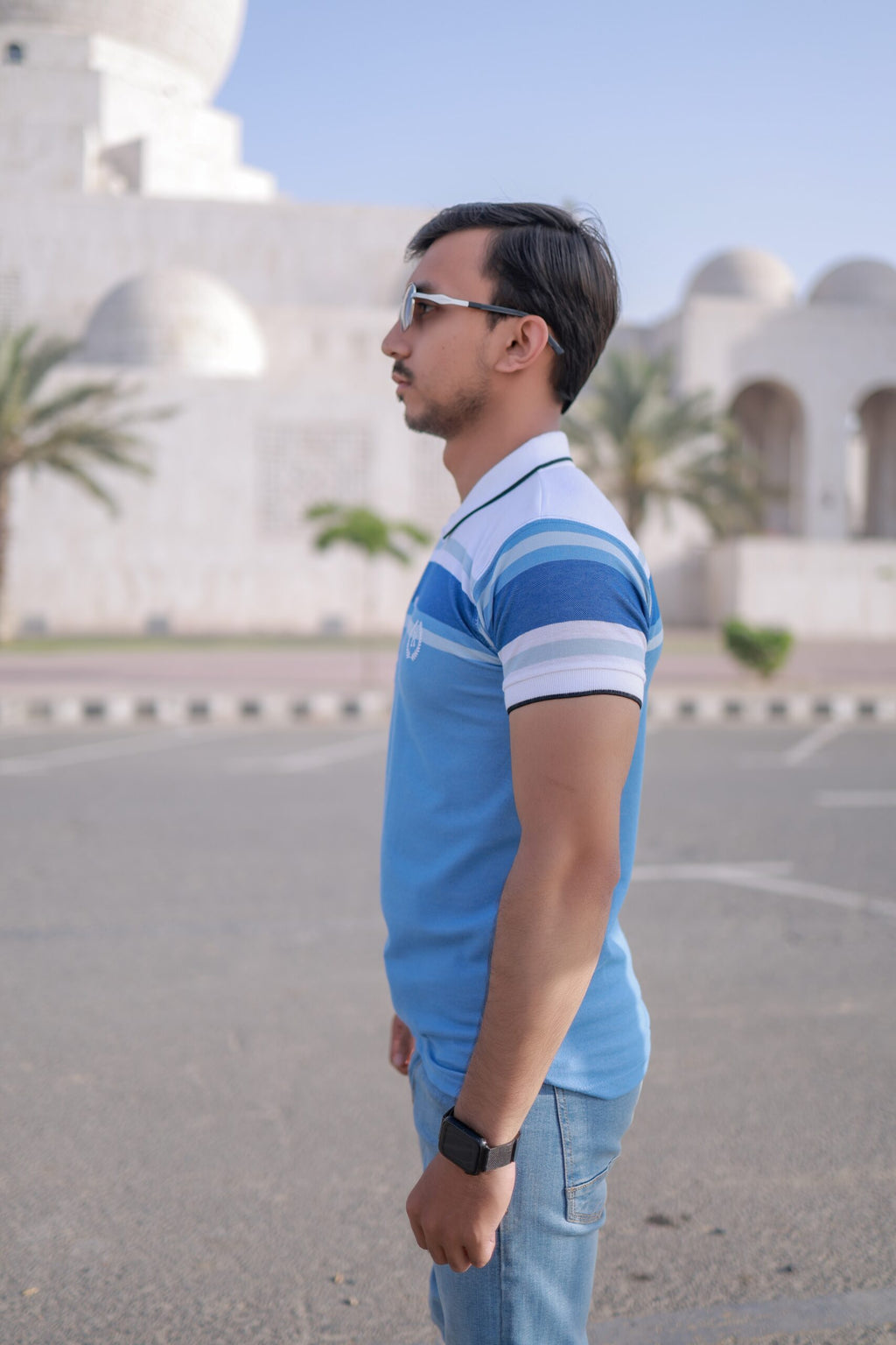 Paneled Pique Polo