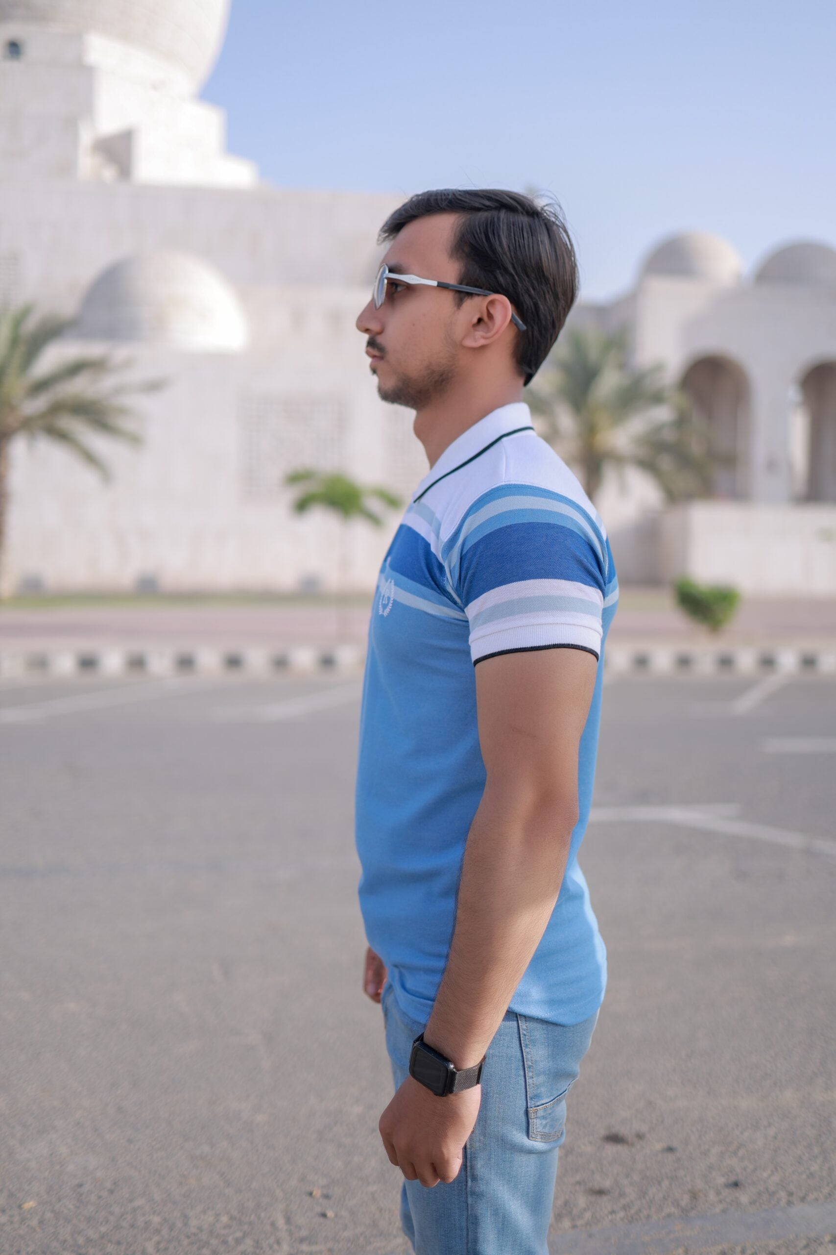 Paneled Pique Polo