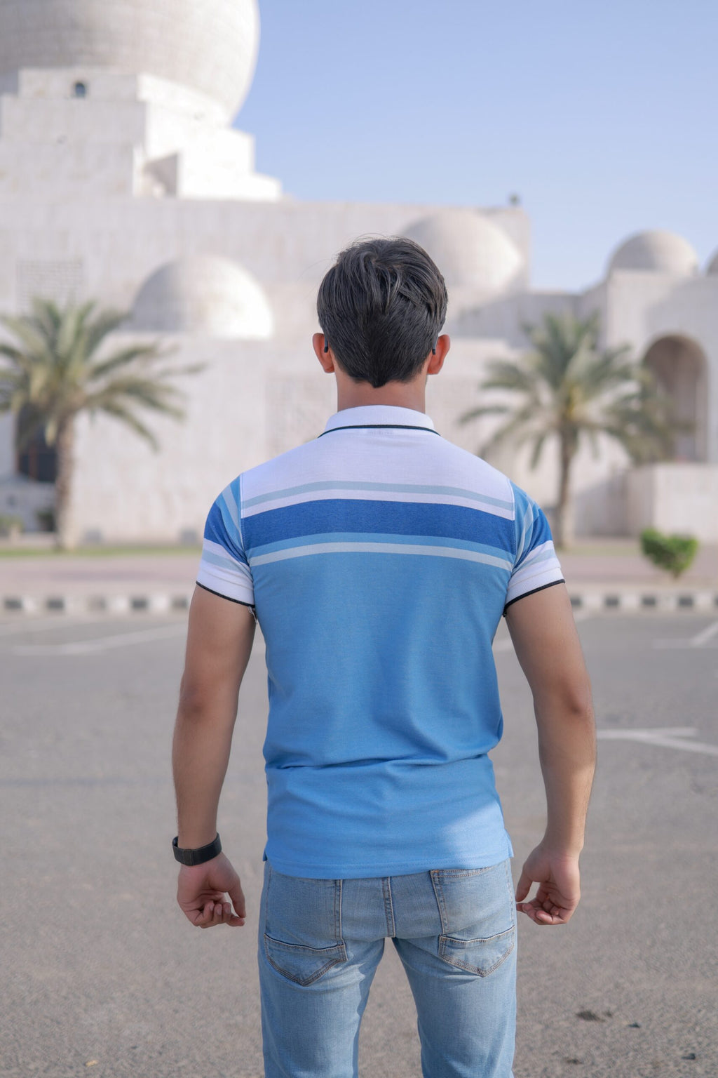 Paneled Pique Polo