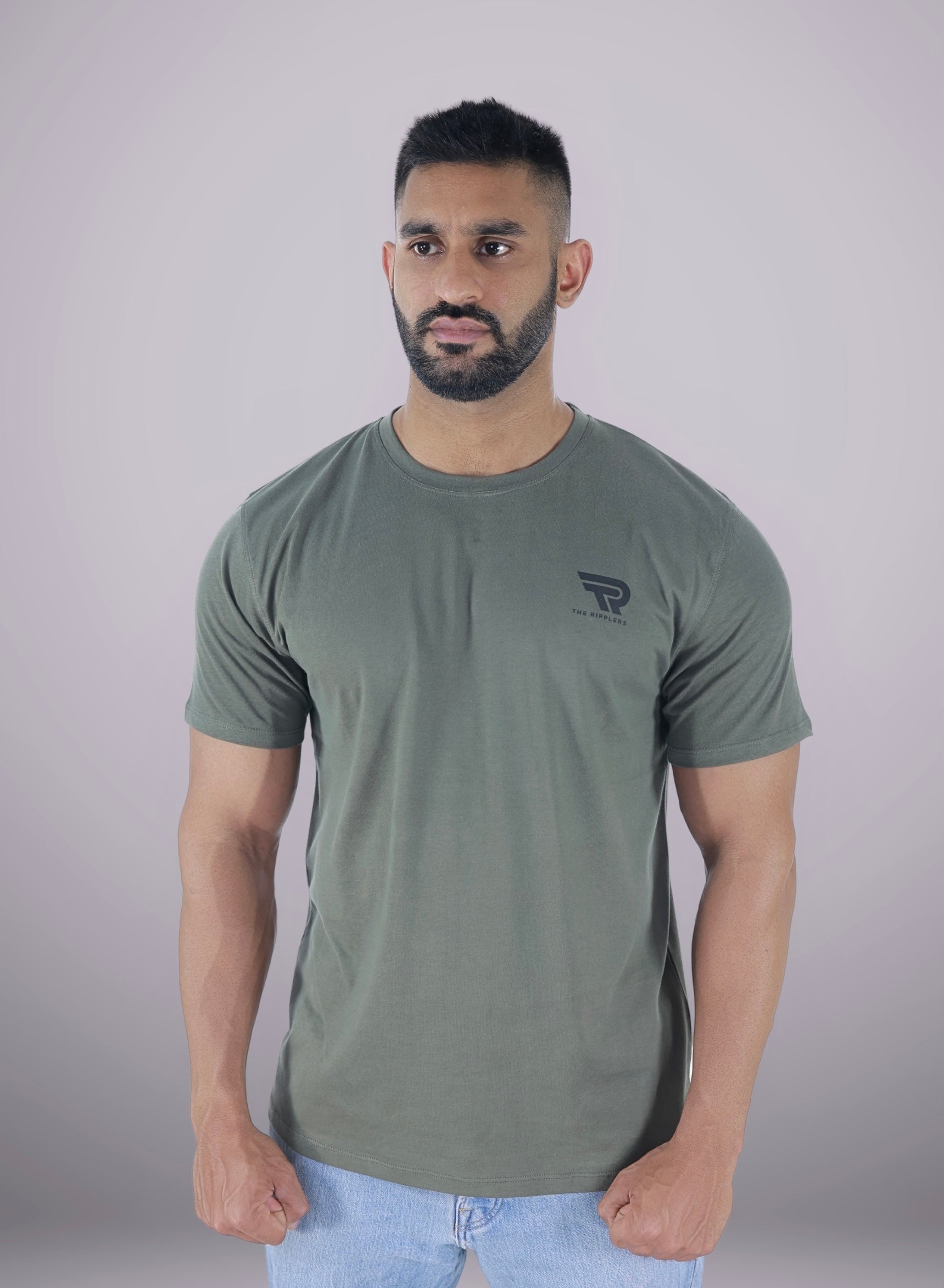 Basic Olive T-Shirt with logo