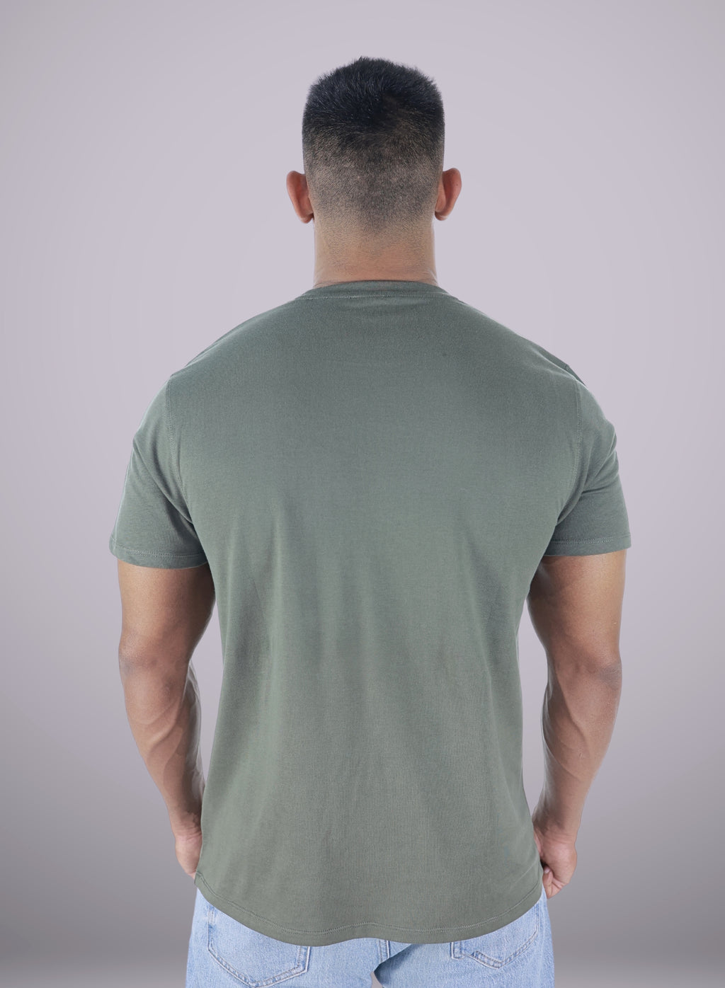 Basic Olive T-Shirt with logo