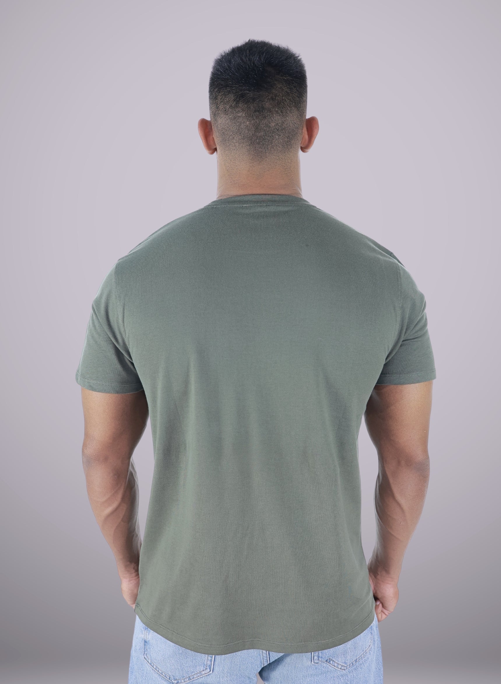 Basic Olive T-Shirt with logo