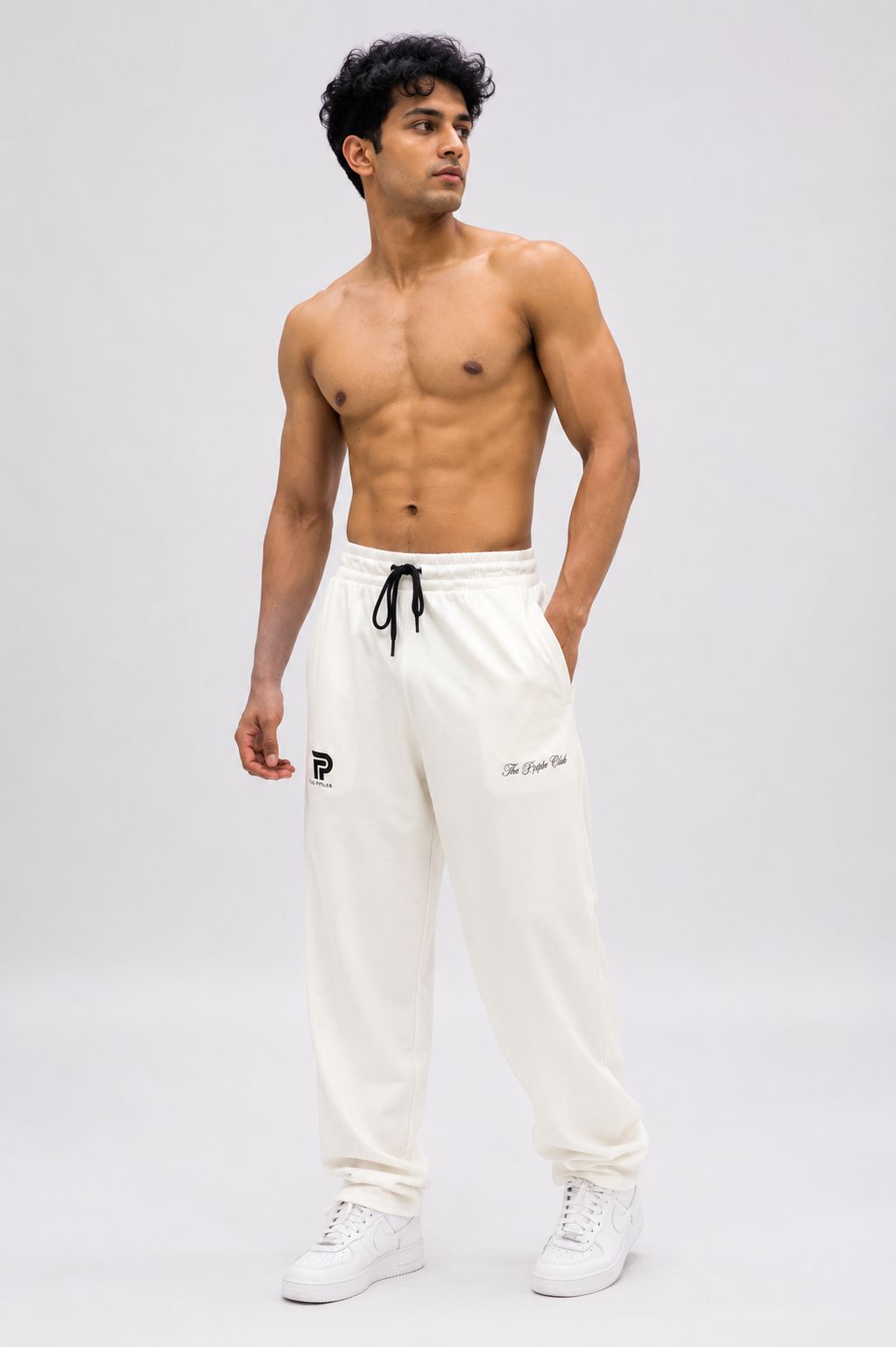 PREMIUM OFF-WHITE BAGGY TROUSER